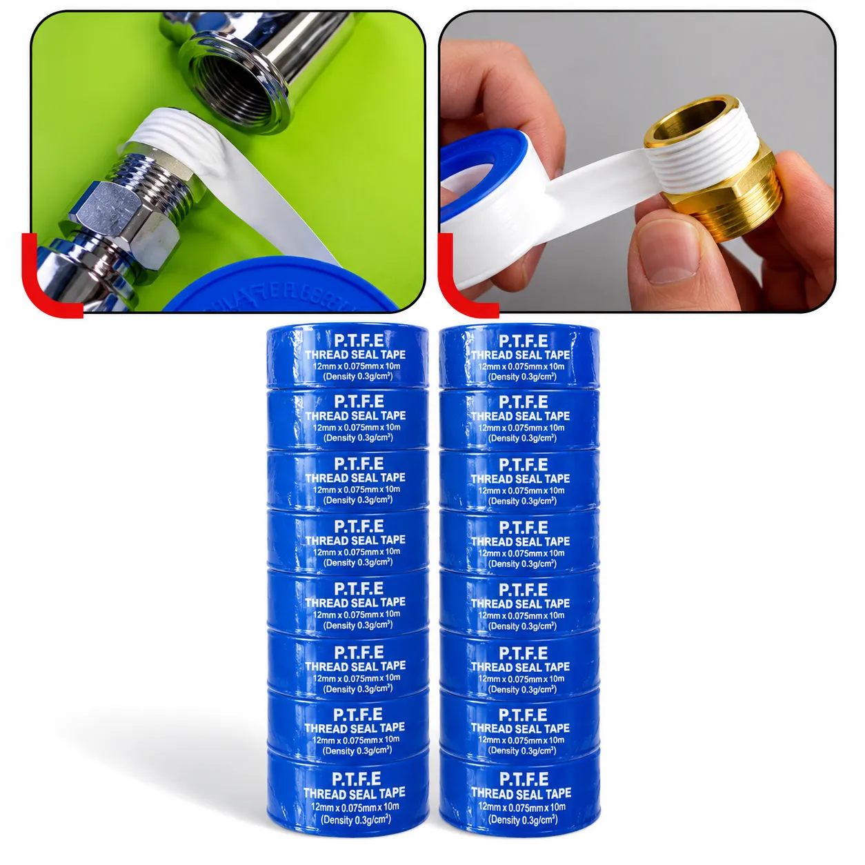 Pioneer Mighty Tape PTFE Thread Seal Tape – Pipe & Plumbing Sealant