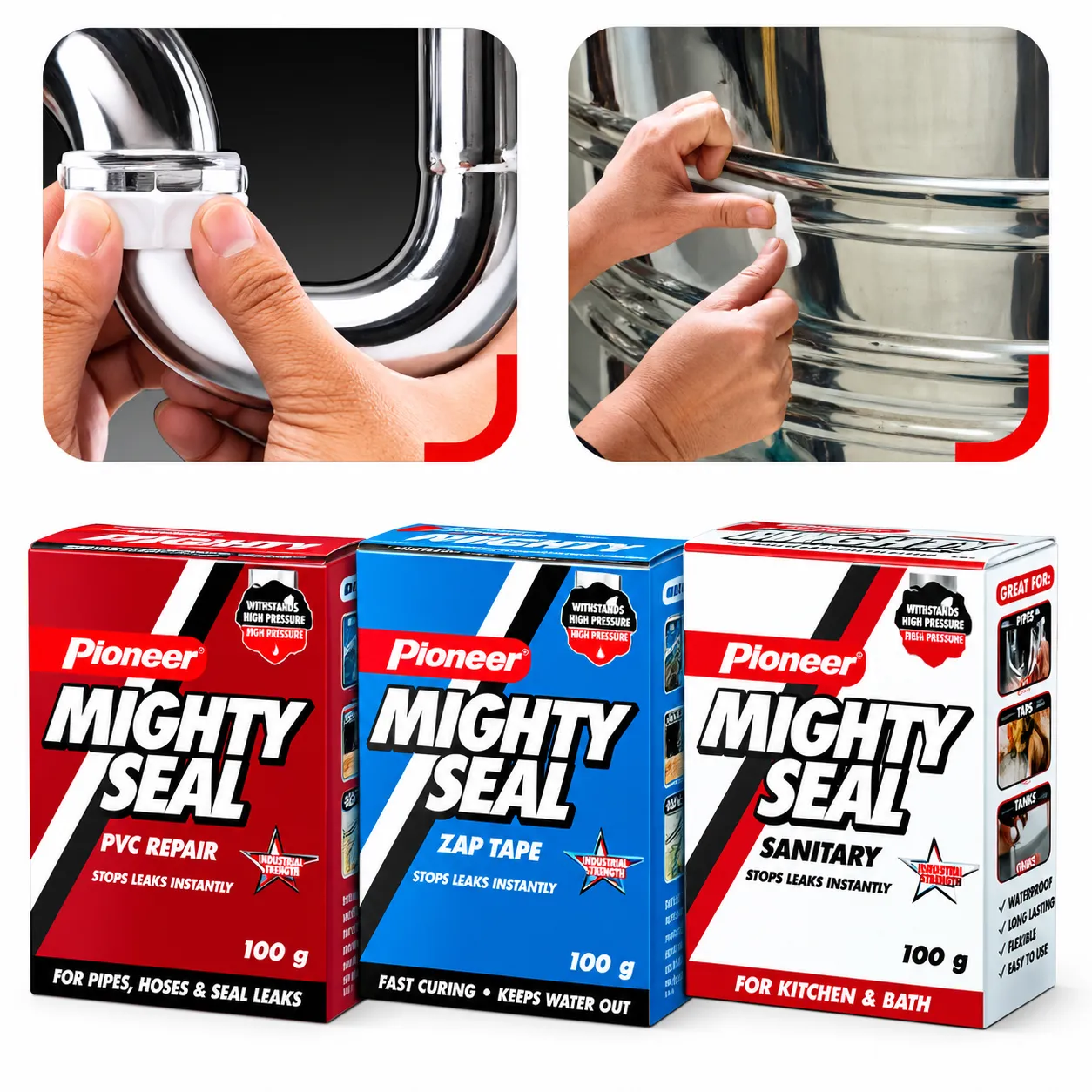 Pioneer Mighty Seal Epoxy Putty – 2-Part Multipurpose Repair Compound