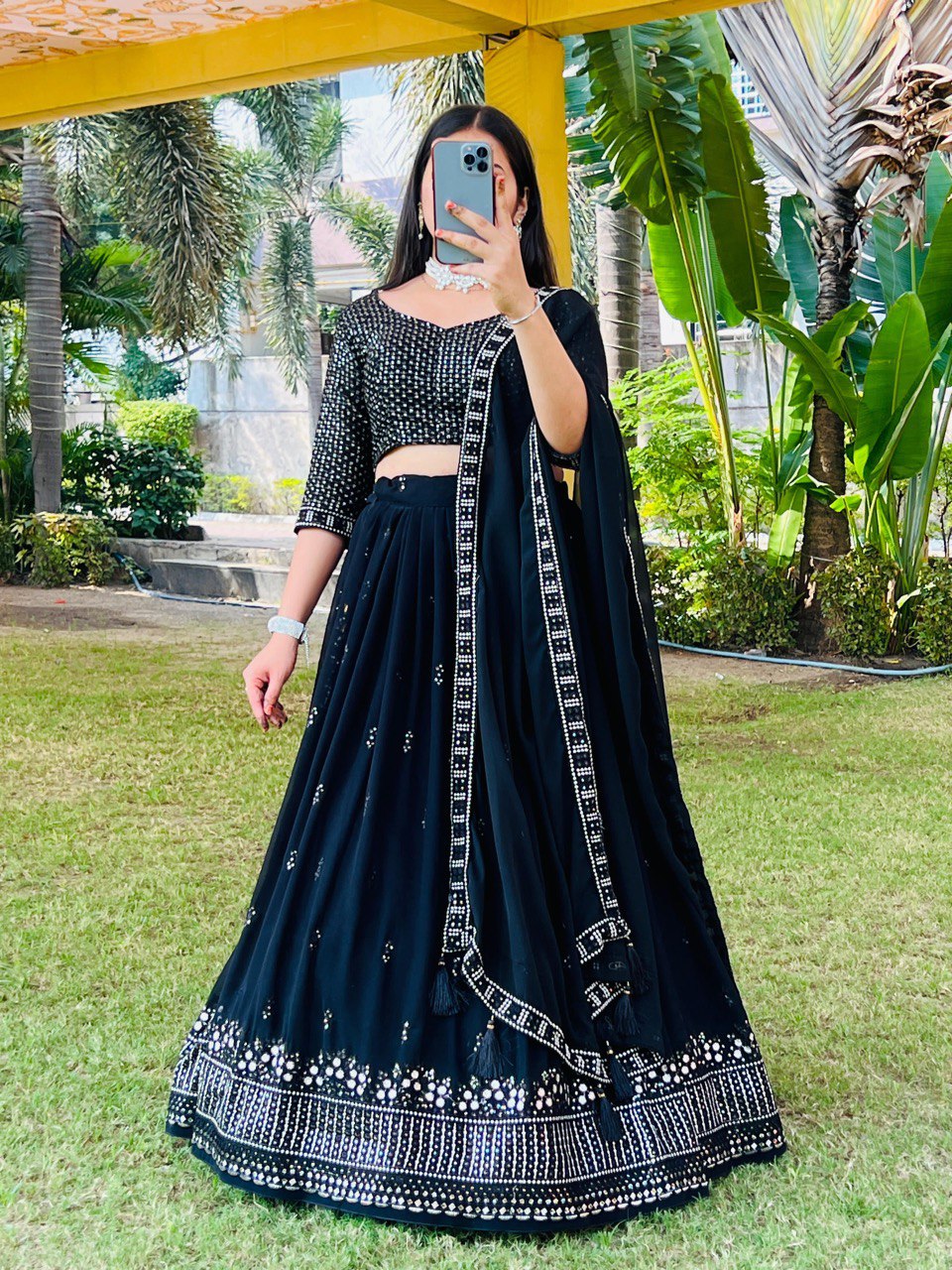 Stylish Georgette & Soft Silk Designer Suit Collection 15550